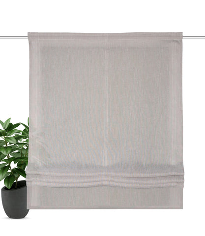 Raffrollo "Tirian" Leinenoptik taupe BxH 80/100/120/140x140cm Raffrollo "Tirian" Leinenoptik taupe BxH 80/100/120/140x140cm