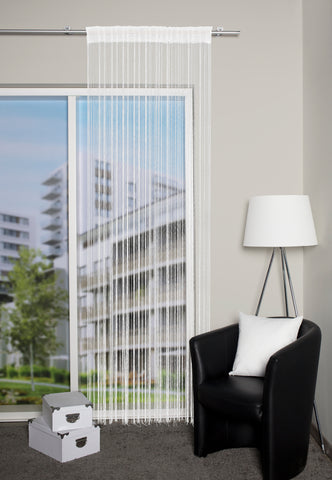 Fadenvorhang "Simino" wollweiss BxH 145x245cm Fadenvorhang "Simino" wollweiss BxH 145x245cm