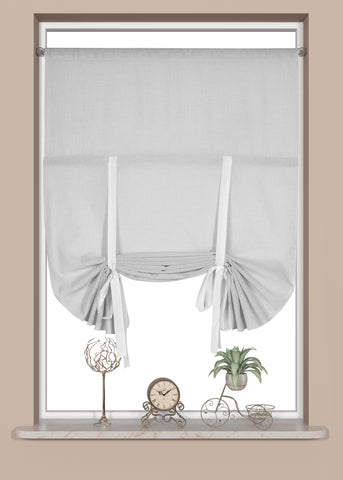 Bändchenraffrollo Raffrollo grau BxH 80x135cm 4033 Bändchenraffrollo Raffrollo grau BxH 80x135cm 4033