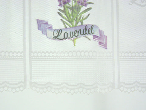 nach Maß Scheibengardine Lavendel Höhe 45/60cm Bistro Panneau lila Jacquard