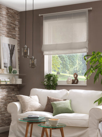 Raffrollo Allure cappuccino BxH 60/80/100/120/140x140cm Raffrollo Allure cappuccino BxH 60/80/100/120/140x140cm