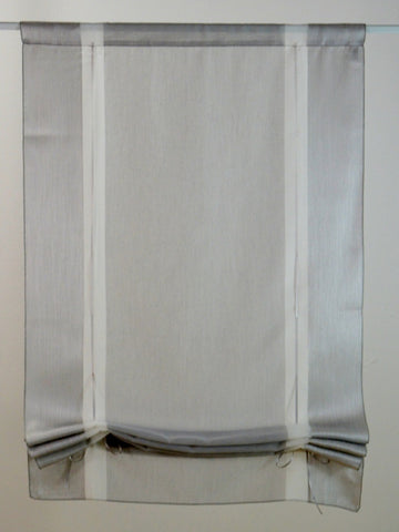Bändchenraffrollo Raffrollo grau BxH 60x135cm Bändchenraffrollo Raffrollo grau BxH 60x135cm