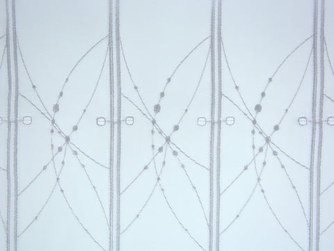 Cliprollo Grafik weiß Höhe 145cm nach Maß Scheibengardine Cliprollo Grafik weiß Höhe 145cm nach Maß Scheibengardine