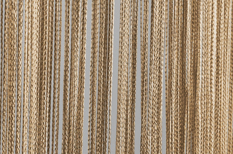 Fadenvorhang mit Tunneldurchzug beige Breite 90/140cm Höhe 250cm Fadenvorhang mit Tunneldurchzug beige Breite 90/140cm Höhe 250cm