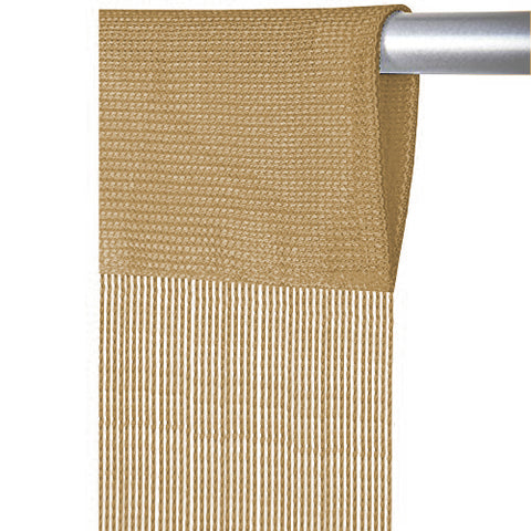 Fadenvorhang mit Tunneldurchzug beige Breite 90/140cm Höhe 250cm Fadenvorhang mit Tunneldurchzug beige Breite 90/140cm Höhe 250cm
