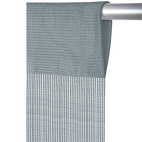 Fadenvorhang mit Tunneldurchzug grau Breite 90/140cm Höhe 250cm Fadenvorhang mit Tunneldurchzug grau Breite 90/140cm Höhe 250cm
