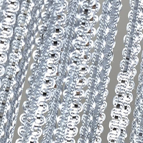 Fadenvorhang silber mit Lurex versch. Breiten Fadenvorhang silber mit Lurex versch. Breiten