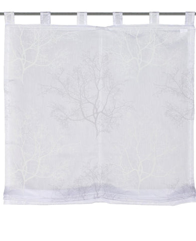 Raffrollo Baum mit Schlaufen grau BxH 80/100/120/140x140cm Raffrollo Baum mit Schlaufen grau BxH 80/100/120/140x140cm