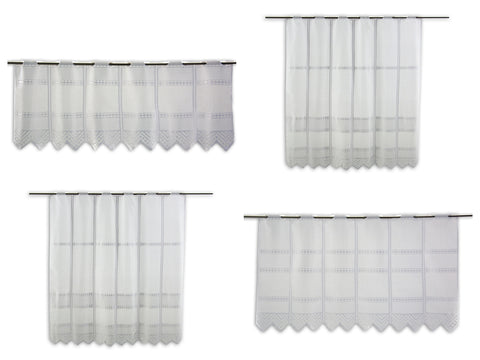 Scheibengardine Jacquard nach Maß Scheibengardine Jacquard nach Maß