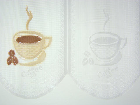 Scheibengardine Kaffee Tasse nach Maß Scheibengardine Kaffee Tasse nach Maß