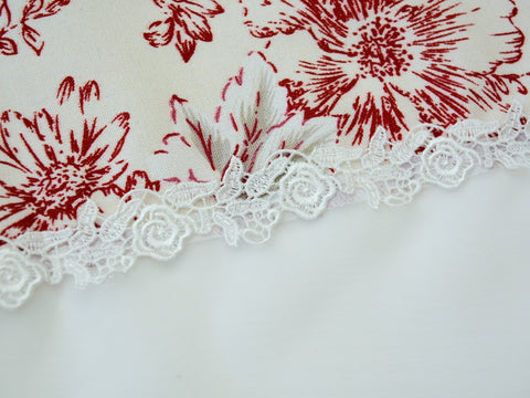 Design Schlaufen Scheibengardine Batist m. Spitze 2474-80 Design Schlaufen Scheibengardine Batist m. Spitze 2474-80