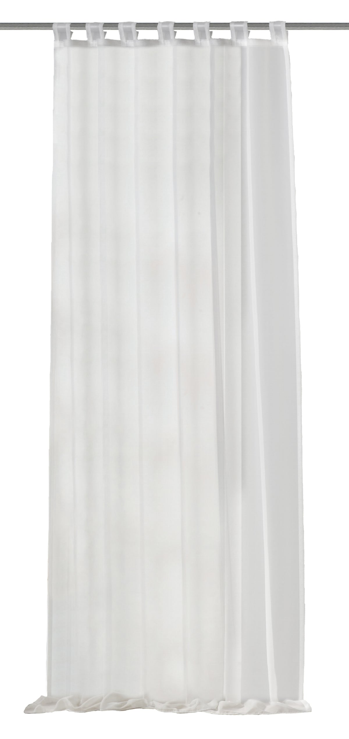 Schlaufenschal Voile weiss BxH 140x245cm