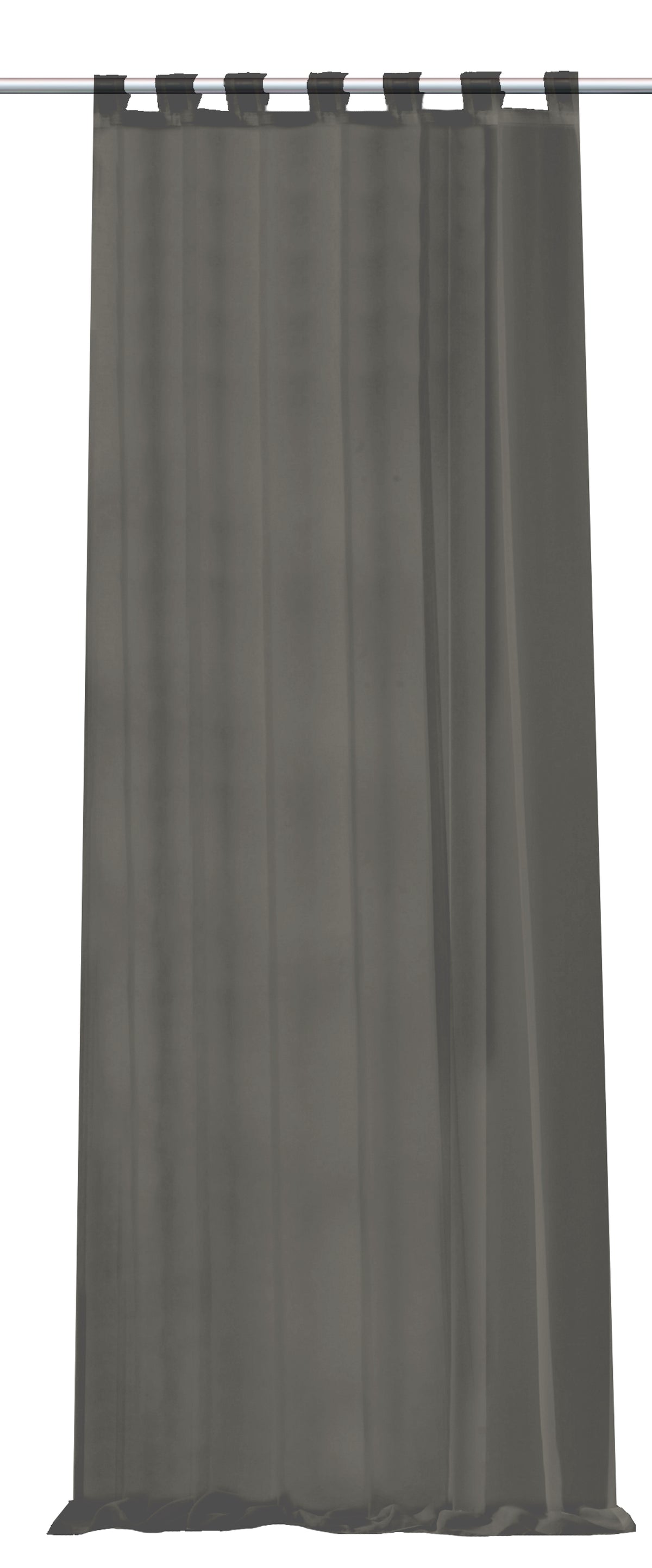 Schlaufenschal Voile grau BxH 140x245cm