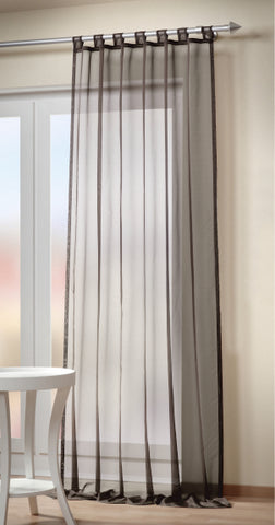 Schlaufenschal Voile grau BxH 140x245cm
