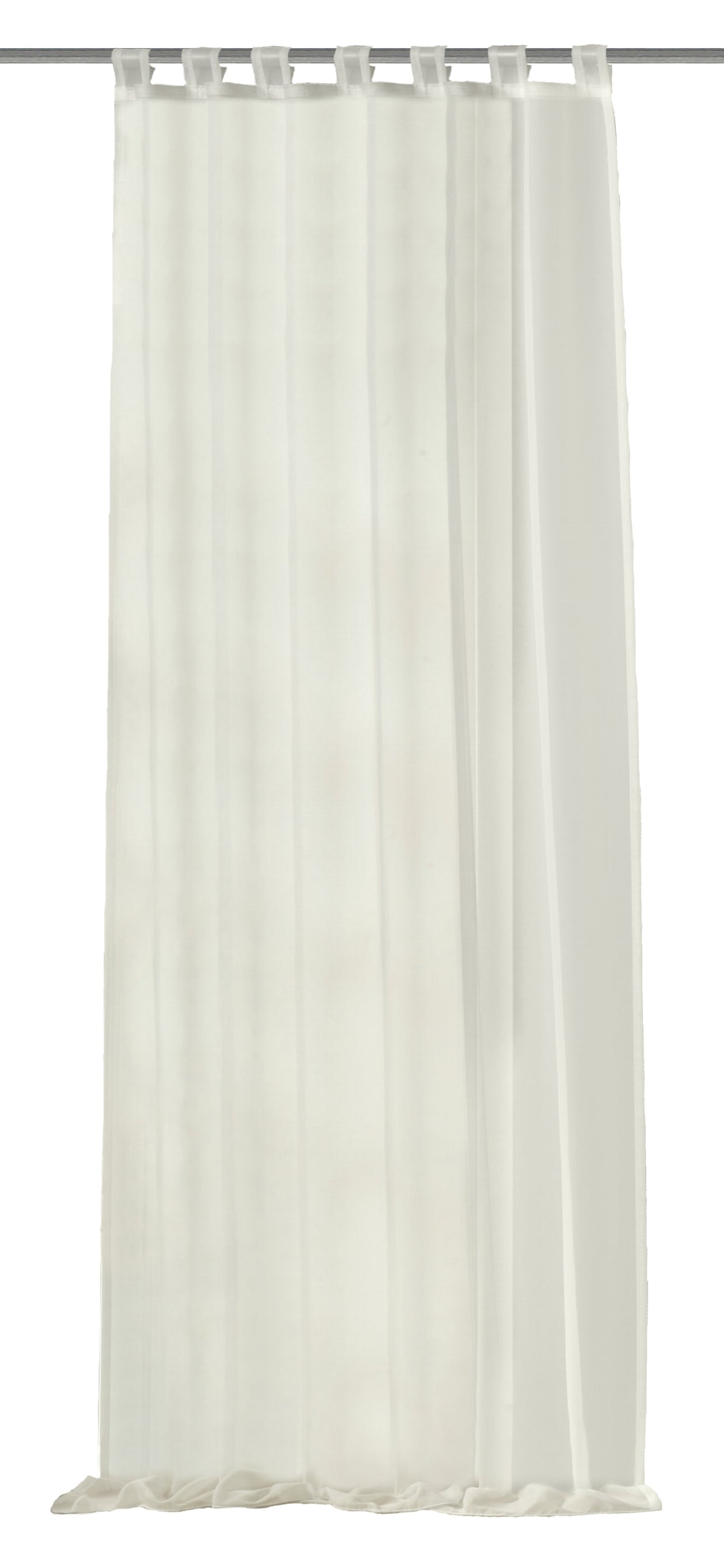 Schlaufenschal Voile wollweiss BxH 140x245cm
