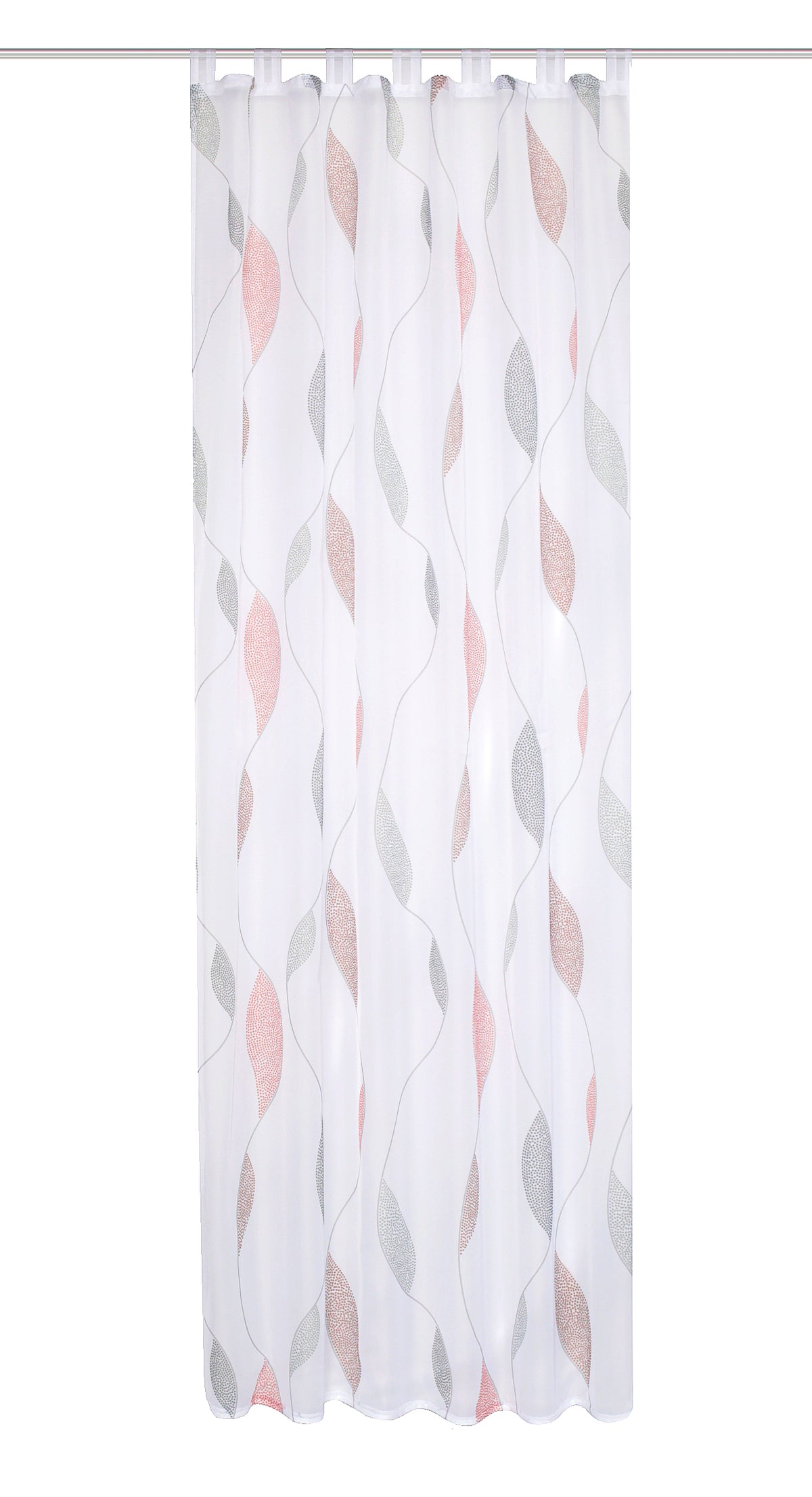 Schlaufenschal Paolo Voile rot BxH 140x225/245cm