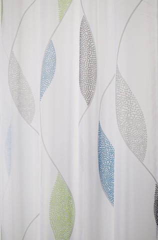Schlaufenschal Paolo Voile blau grün BxH 140x225/245cm