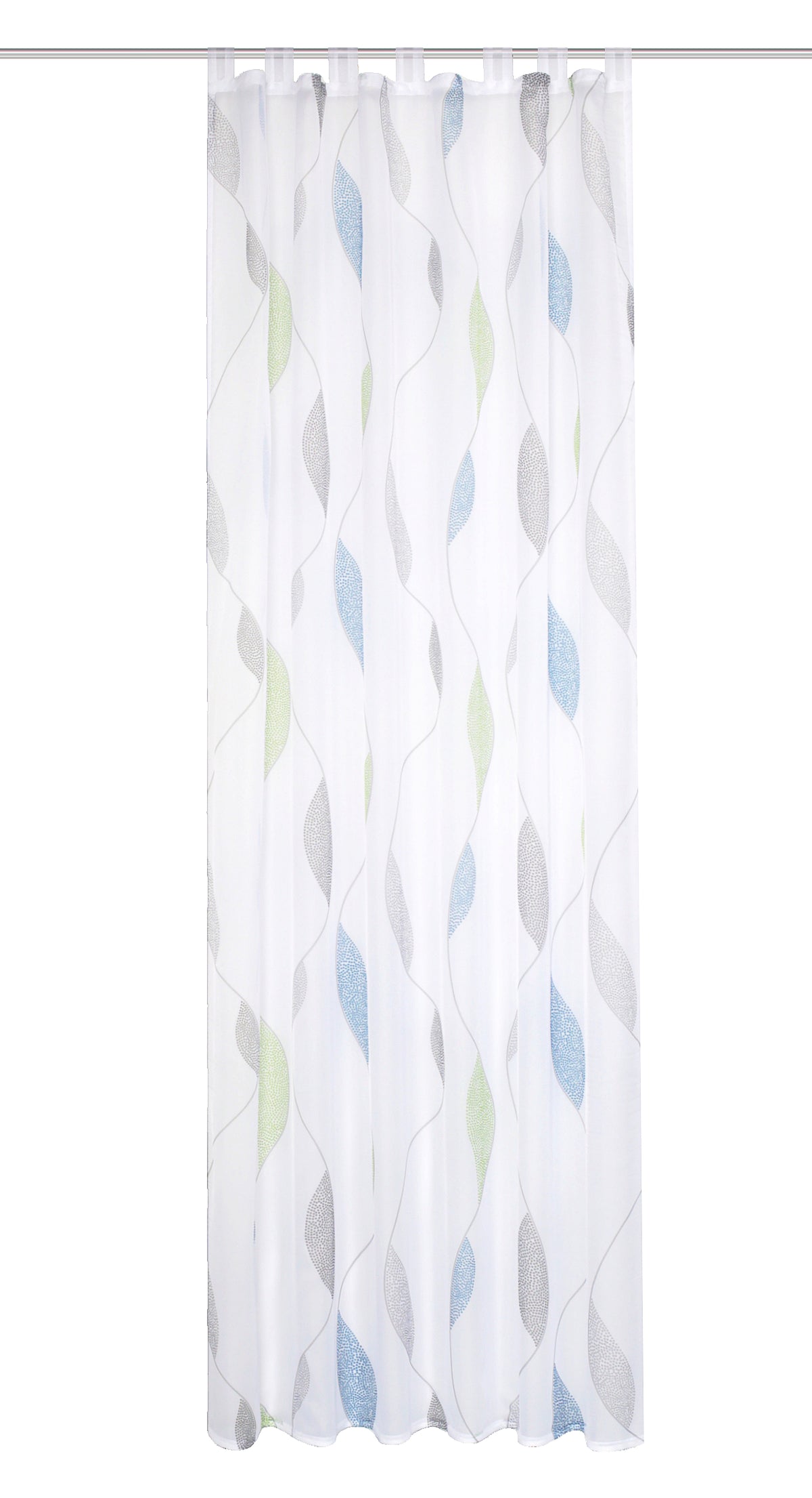Schlaufenschal Paolo Voile blau grün BxH 140x225/245cm