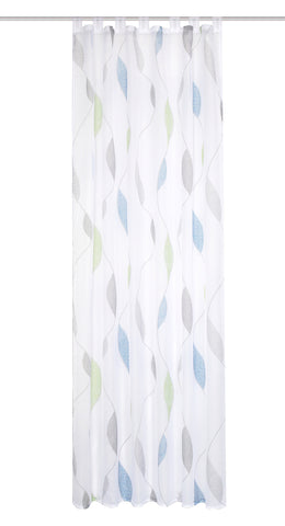 Schlaufenschal Paolo Voile blau grün BxH 140x225/245cm
