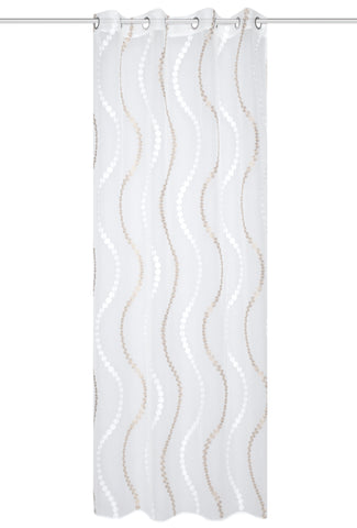 Ösenschal "Alavaro" beige BxH 140x245cm