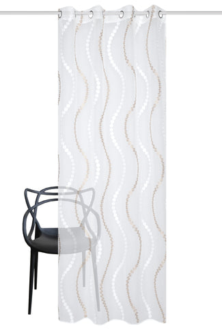 Ösenschal "Alavaro" beige BxH 140x245cm