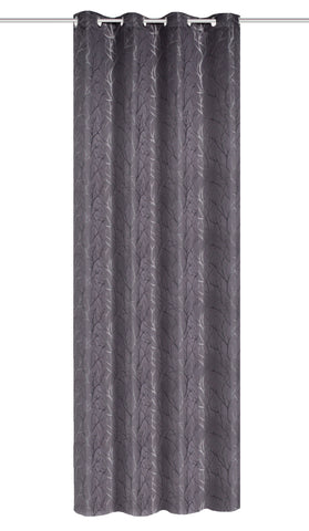Ösenschal mit Musterung anthrazit BxH 140x245cm