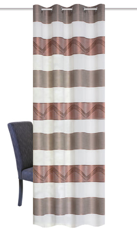 Ösenschal "Susa" kupfer BxH 140x245cm