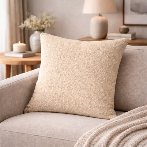 Kissenhülle Struktur Leinen "Fjella" beige 40x40 oder 50x50cm