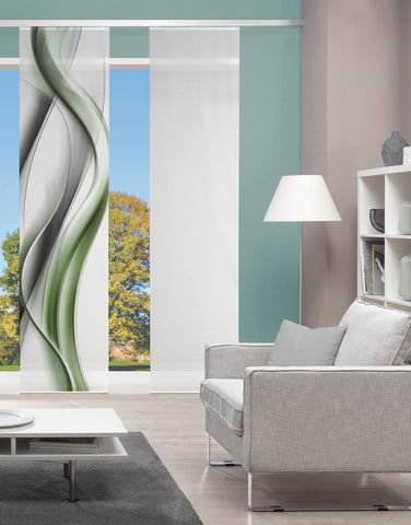 Flächenvorhang Vision S Cara grün BxH 60x260cm