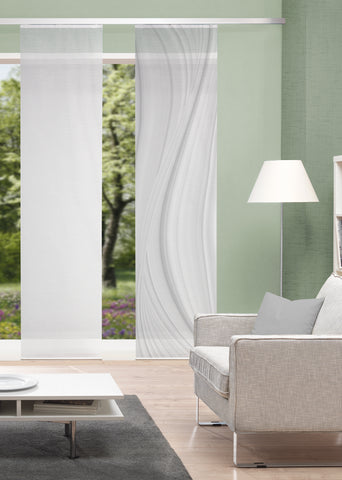 Flächenvorhang Vision S Laurina grau BxH 60x260cm