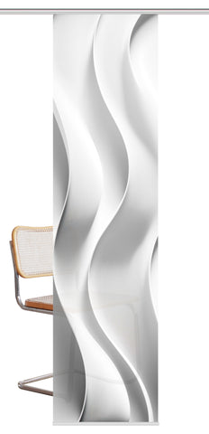 Flächenvorhang Jair grau BxH 60x245cm