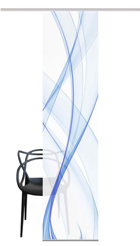 Flächenvorhang Vision S Pacolia blau BxH 60x260cm