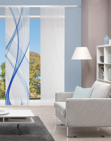 Flächenvorhang Vision S Pacolia blau BxH 60x260cm