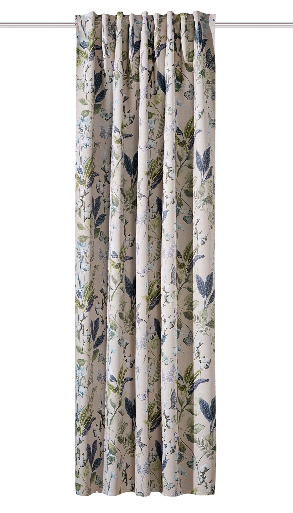 Verdunkelungsschal "Taira" Kombiband blau-grün BXH 135x245cm
