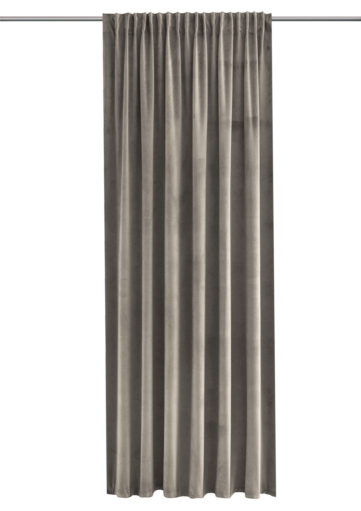 Thermoschal "Tarek" Samt grau BXH 135x245cm