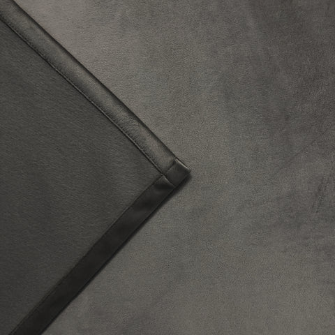 Thermoschal "Tarek" Samt anthrazit BXH 135x245cm