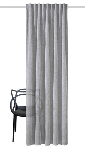Fertigschal "Eilika" grau BxH 135x300cm extra hoch