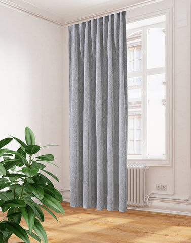 Fertigschal "Eilika" grau BxH 135x300cm extra hoch