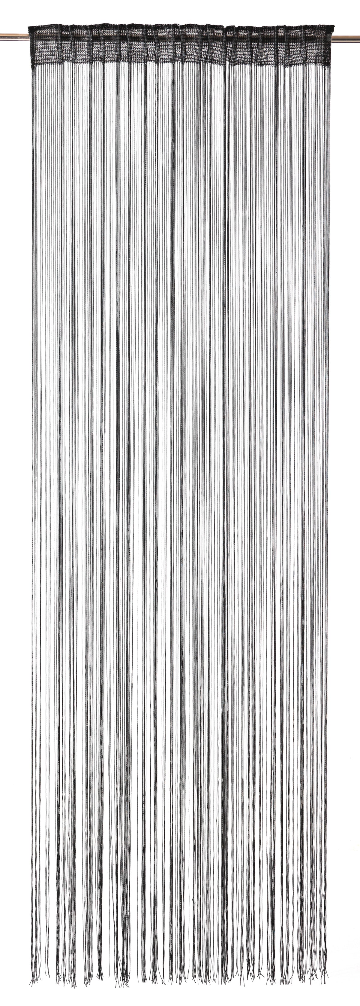 Fadenvorhang "Simino" schwarz BxH 145x245cm