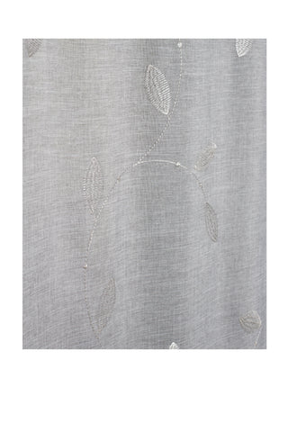 Fertigschal "Foglio" Leinenoptik grau BxH 140x245cm