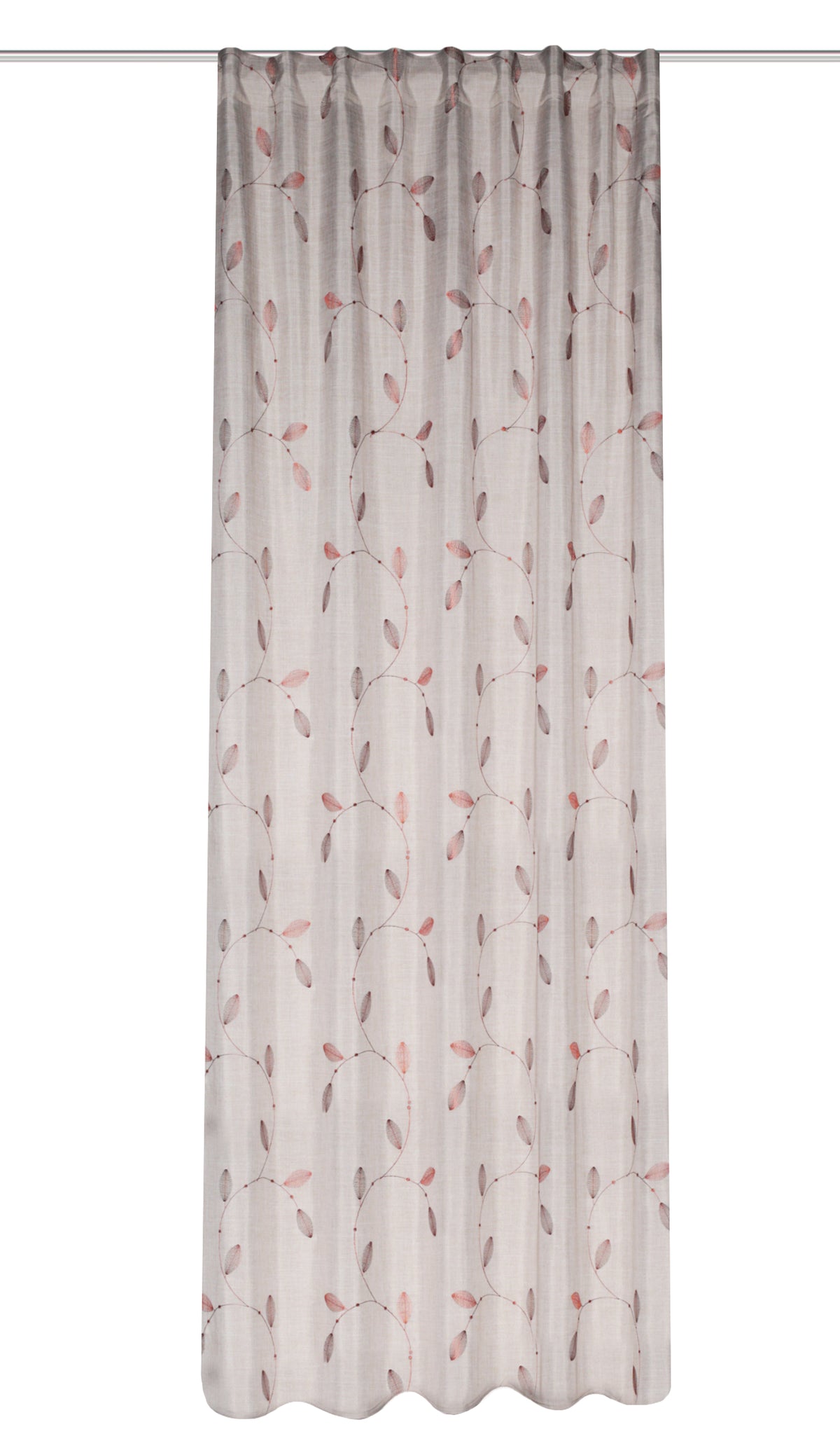 Fertigschal "Foglio" Leinenoptik natur BxH 140x245cm