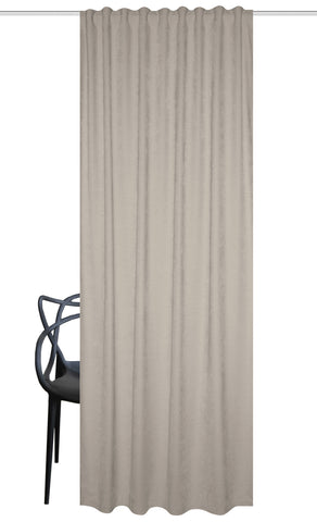 Fertigschal "Wolly" Chenille taupe BxH 135x245cm