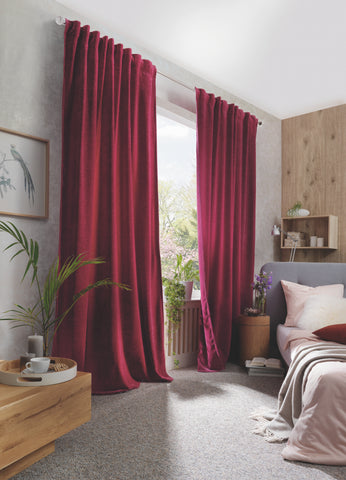 Fertigschal "Wolly" Chenille bordeaux BxH 135x245cm