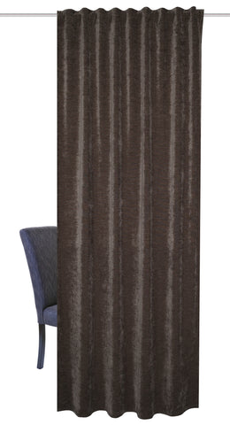 Fertigschal "Wolly" Chenille stein BxH 135x245cm