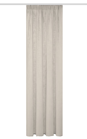 Fertigschal "Softy" Leinen taupe BxH 140x160/225/245cm