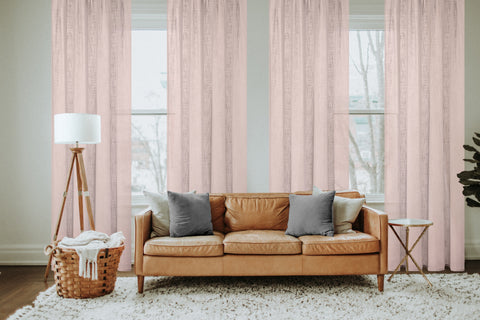 Fertigschal "Softy" Leinen rose BxH 140x160/225/245cm