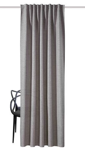Fertigschal "Hadina" taupe BxH 140x300cm extra hoch