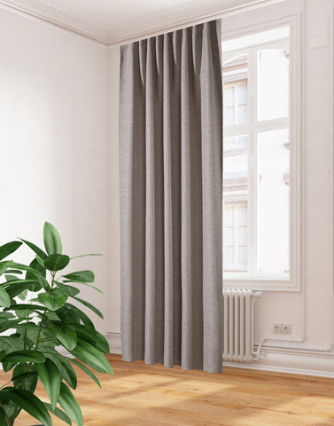 Fertigschal "Hadina" taupe BxH 140x300cm extra hoch