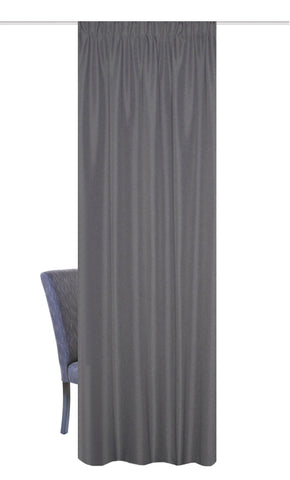 Kombibandschal aus Thermostoff grau BxH 135x245cm