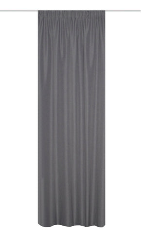 Kombibandschal aus Thermostoff grau BxH 135x245cm